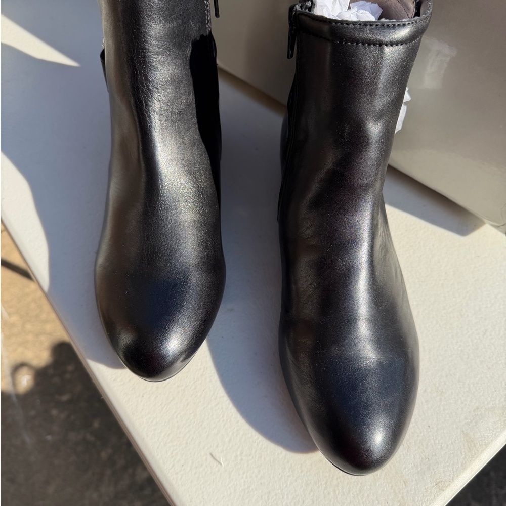 Array Sleek Black Ankle Booties
